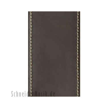 Planet Waves 25LS01-DX Classic Collection DELUXE Leather Strap w/Contrast Stitch, brown
