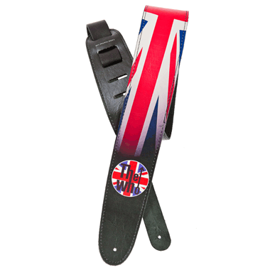 Planet Waves 25LTW01 THE WHO Collection Leather Strap - Flag