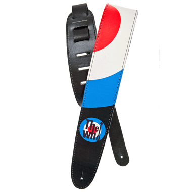 Planet Waves 25LTW02 THE WHO Collection Leather Strap - Bulls Eye