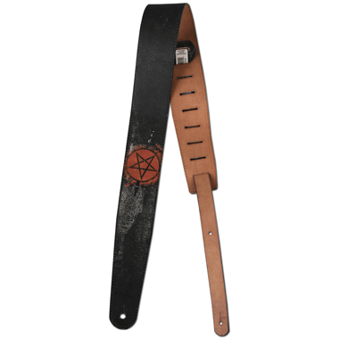 Planet Waves 25STL04 Stoned Leather Series Strap - The Pentangle/Pentagram