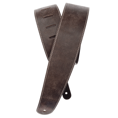 Planet Waves 25VNS01-DX Vintage & Western Deluxe Stonewashed Leather Strap brown w/Contrast Stitch