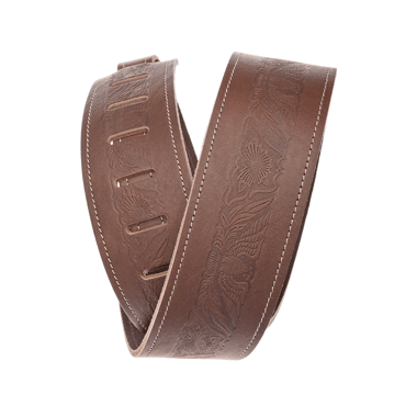 Planet Waves 25WSTE01 Vintage & Western Leather Strap brown - Western Eagle