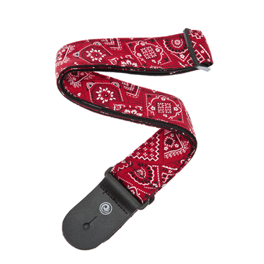 Planet Waves 50G02 Textile Collection Woven Strap (fabric/nylon) - Bandana Red