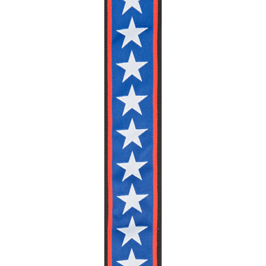 Planet Waves 50PLA10 Planet Lock Guitar Strap - Stars & Stripes