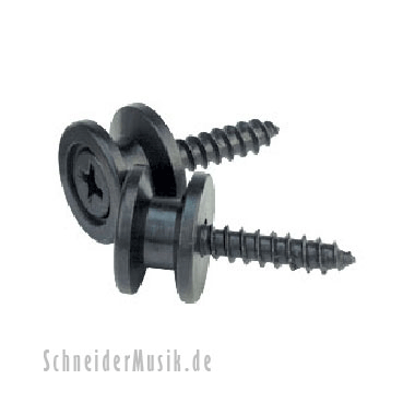 Planet Waves PWEP102 Solid Brass Metal End Pins - black (2-pack)