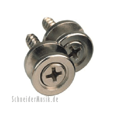 Planet Waves PWEP202 Solid Brass Metal End Pins - Chrome (2-pack)