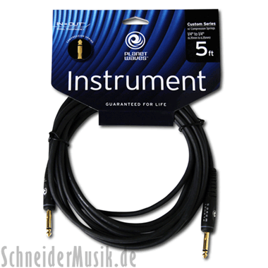 Planet Waves PW-GCS-05 CUSTOM/Comp Series, Mono 1/4" Instrument Cable, straight - straight, 1,5 m