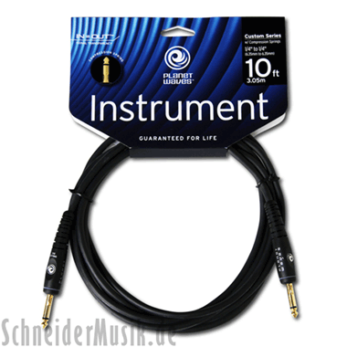 Planet Waves PW-GCS-10 CUSTOM/Comp Series, Mono 1/4" Instrument Cable, straight - straight, 3 m