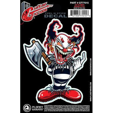 Planet Waves GT77015 Guitar Tattoo "Ax Clown"