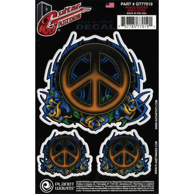 Planet Waves GT77019 Guitar Tattoo "Peace Tribal"