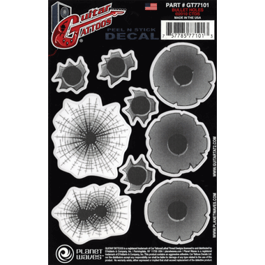 Planet Waves GT77101 Guitar Tattoo "Bullet Holes"