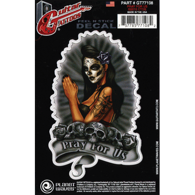 Planet Waves GT77108 Guitar Tattoo "Pray For Us"