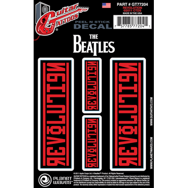 Planet Waves GT77204 Guitar Tattoo "The Beatles Revolution"