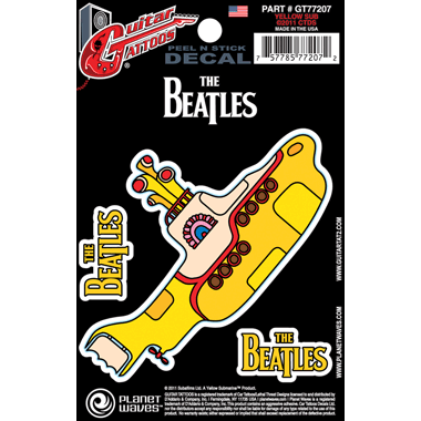 Planet Waves GT77207 Guitar Tattoo "The Beatles Yellow Submarine"