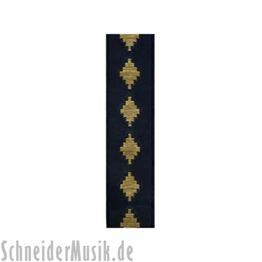 Planet Waves LTH05 South American Collection Leather Strap - Inca Stitch Aged Navy