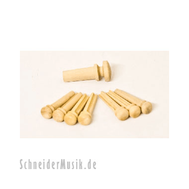 Planet Waves PWPS6 Bridge & End Pins Boxwood