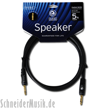 Planet Waves PW-SCS-05 CUSTOM/Comp Series, Mono Speaker Cable, 1/4" straight - straight, 1,5 m