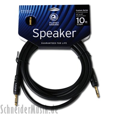 Planet Waves PW-SCS-10 CUSTOM/Comp Series, Mono Speaker Cable, 1/4" straight - straight, 3 m