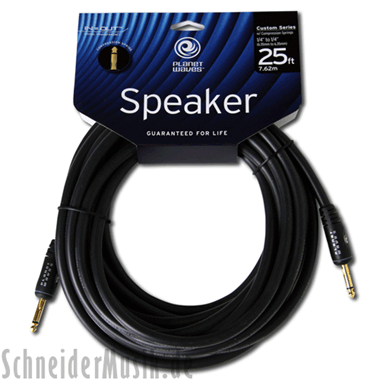 Planet Waves PW-SCS-25 CUSTOM/Comp Series, Mono Speaker Cable, 1/4" straight - straight, 7,5 m