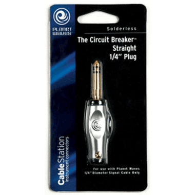 Planet Waves PW-AGP-1 CABLE STATION  Plug (Instrument) - straight w/Circuit Breaker