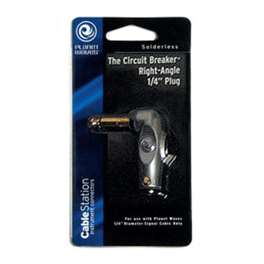 Planet Waves PW-AGRAP-1 CABLE STATION Plug (Instrument) right-angled w/Circuit Breaker
