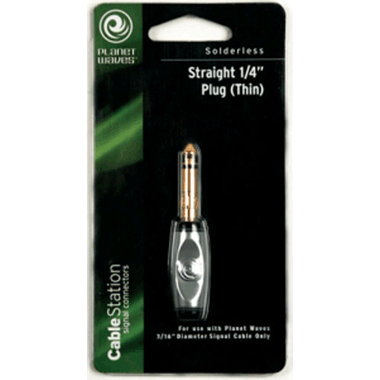 Planet Waves PW-GPT-2 CABLE STATION  1/4" Plug (Signal) - straight  w/narrow profile