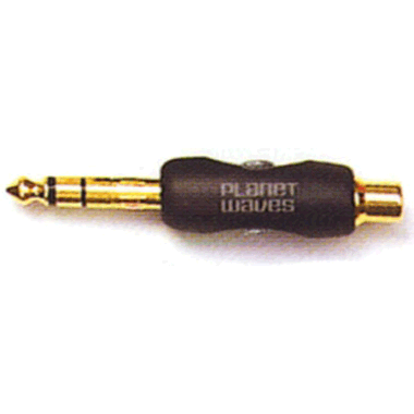Planet Waves PW-P047J Single Adapter, 1/4" Male Stereo - RCA Female