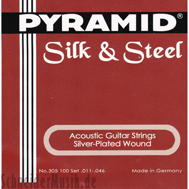 Pyramid Acoustic Silk & Steel Silver-Plated Wound