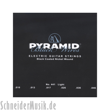 Pyramid BLACK WIRES Black Coated Nickel Wound, light