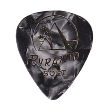 Pyramid 554 Classic Celluloid Pick, Soft 0.50 mm, pearl-black