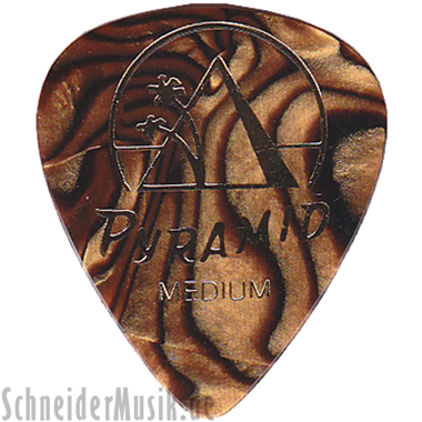 Pyramid 555 Classic Celluloid Pick, Medium 0.70 mm, pearl-gold