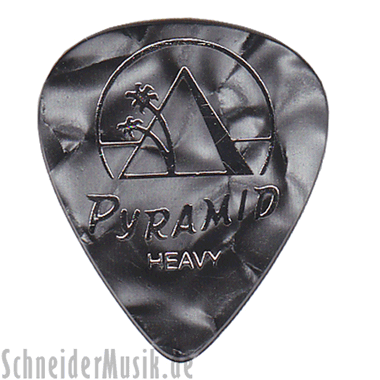 Pyramid 556 Classic Celluloid Pick, Heavy 0.95 mm, pearl-black