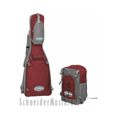 Rockbag Cross Walker \"JET\" E-Guitar Grey-Burgundy