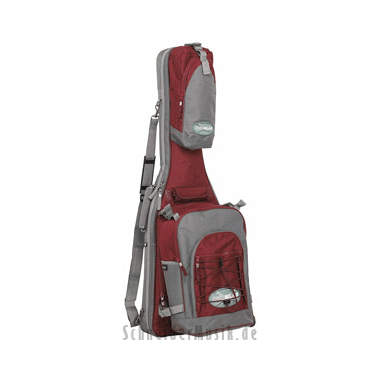 Rockbag Cross Walker \"JET\" E-Guitar Grey-Burgundy