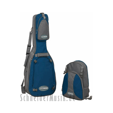 ROCKBAG RB20478GBL Cross Walker \"LUNA\" Konzertgitarre Grau-Blau