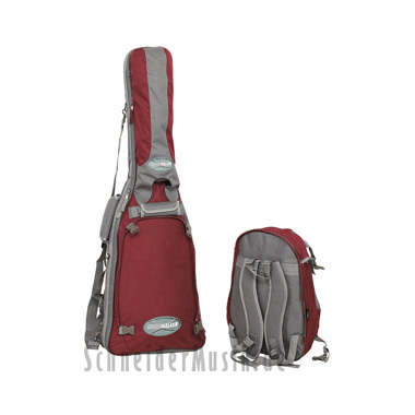 Rockbag Cross Walker \"COMET\" E-Guitar Grey-Burgundy