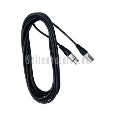 RockCable RCL30309D6 Mikrofonkabel 9.0m, XLR(F) - XLR(M) schwarz