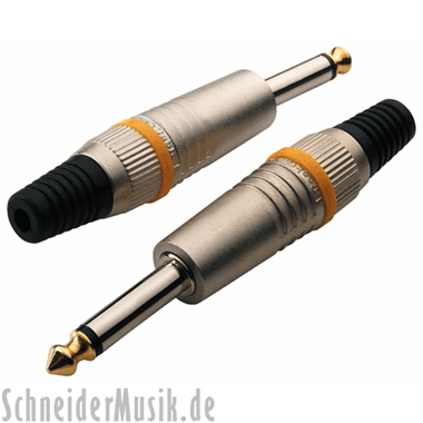 RockCable RCL10002 M - 1/4" straight Plug, Mono, with metal cap
