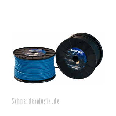 RockCable RCL10701 D11 BL Speaker cable, Twin, OD 11 mm / 0 43", 2 x AWG 40, 100 m / 328 ft , blue