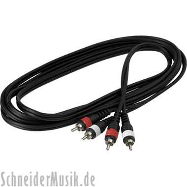 RockCable RCL 20944 D4 Patch Cable, 2x RCA Male - 2x RCA Male, 3,0 m