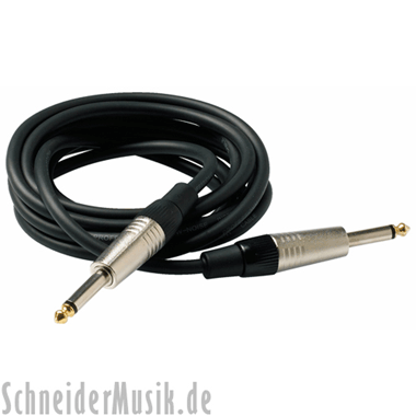 RockCable RCL 30203 D6 Instrument Cable, straight - straight 10ft, black