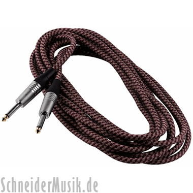 RockCable RCL 30206 TC Instrument Cable (braided) straight - straight 20Ft, beige