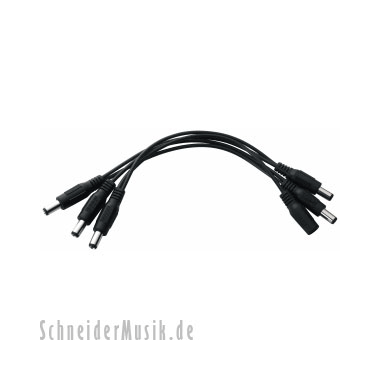 RockCable RCL30600 DC 5 DC Power Cable with 1 male and 5 female coaxial DC power connectors
