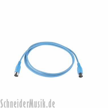 RockCable RCL 30703 D5 Midi Cable (5-pole) 20 ft, blue