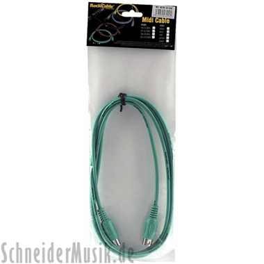 RockCable RCL 30703 D5 Midi Cable (5-pole) 20 ft, green