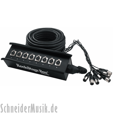 RockCable RCL30900 RockStage Box - Stage Cable 8/0, XLR Male, 15 m