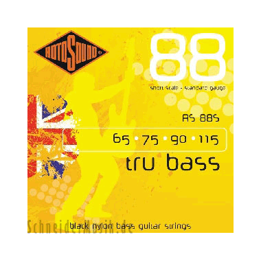 Rotosound RS88S Tru Bass 88 Black Nylon (Short Scale)