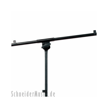 Rockstand RS20700B Soporte de Micrófono con Horca y Clips de Cable, Negro