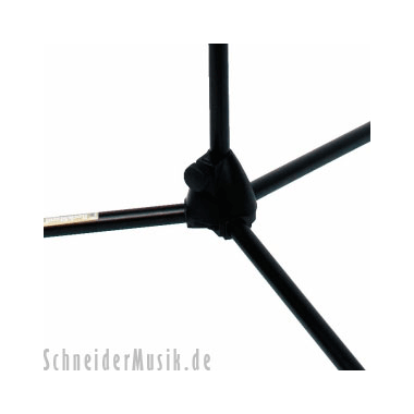 Rockstand RS20710B Soporte de micrófono con pedestal de colada de presión, horca y clips de cables
