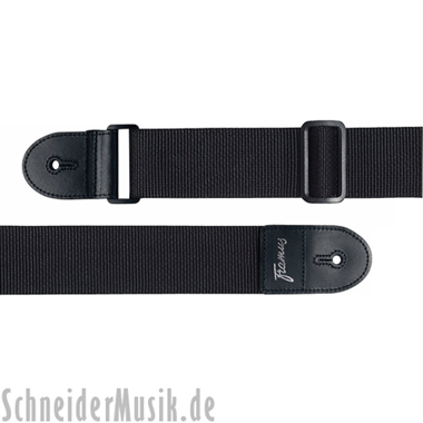 RockStrap RST NB Nylon Guitar Strap black, printed FRAMUS logo